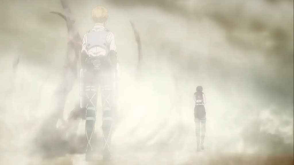 Attack on titan ending mikasa and eren