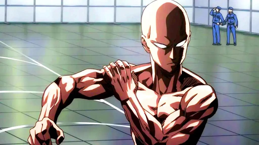 Saitama power in One Punch Man Anime